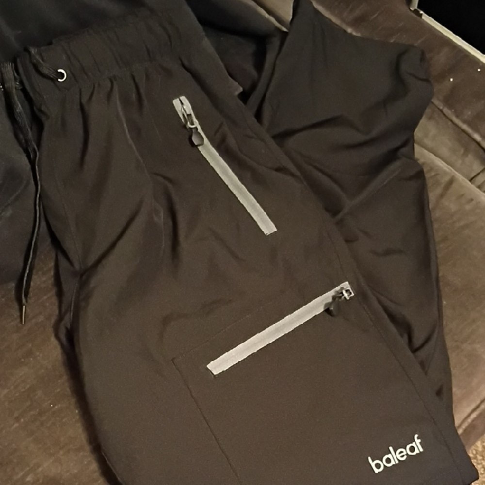 Baleaf Black Elastic Waist Joggers